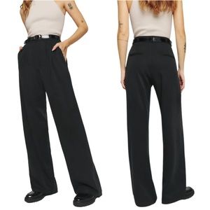 Reformation Mason Pant in Black Size 12